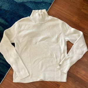 Calvin Klein cream turtleneck sweater